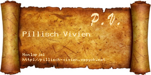 Pillisch Vivien névjegykártya